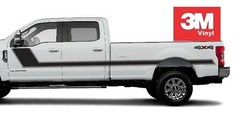 Angled Hockey 3M Vinyl Sticker Graphic Decal 2017 2024 Ford F250 Super Duty Crew