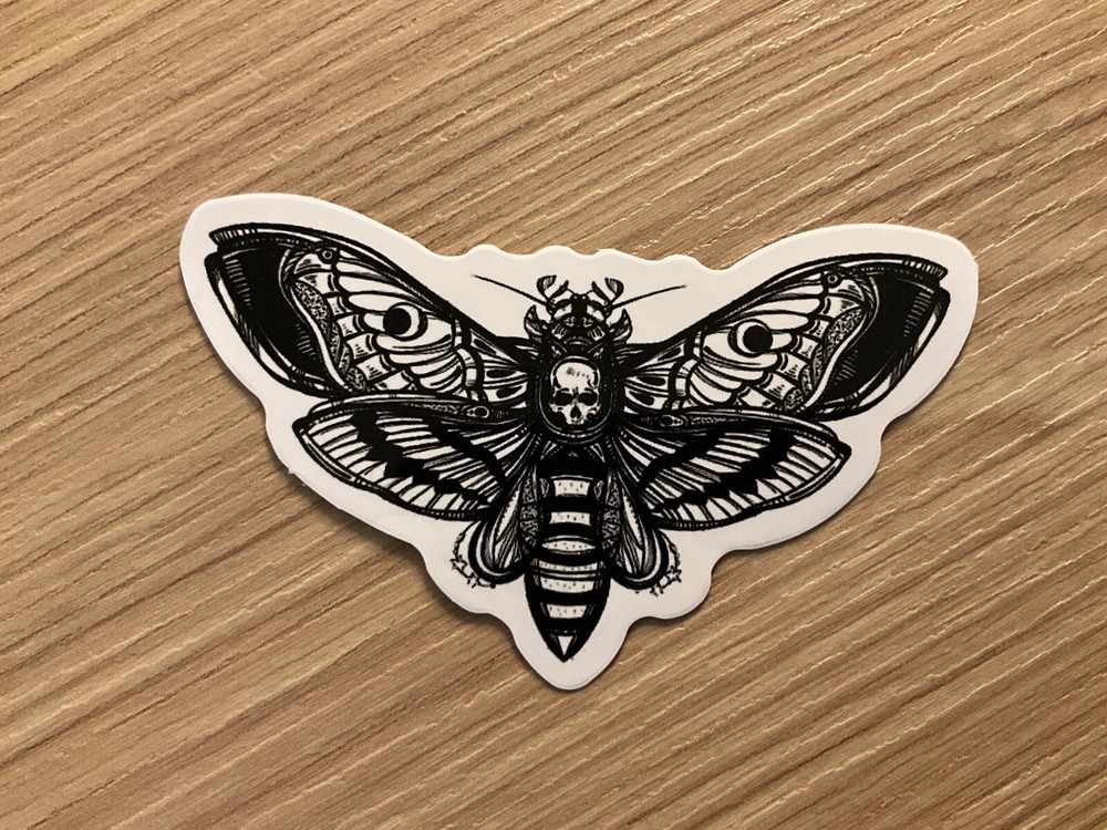 Motorcycle Sticker for Helmets or toolbox #3,176 butterfly