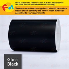GLOSS BLACK 2″ PIN STRIPE Car Model Motorcycle Decal TAPE Vinyl Sticker 50mm