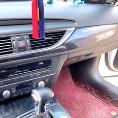For Audi A6 C7 2012-2018 5D Carbon Fiber Pattern Interior DIY Trim Decals