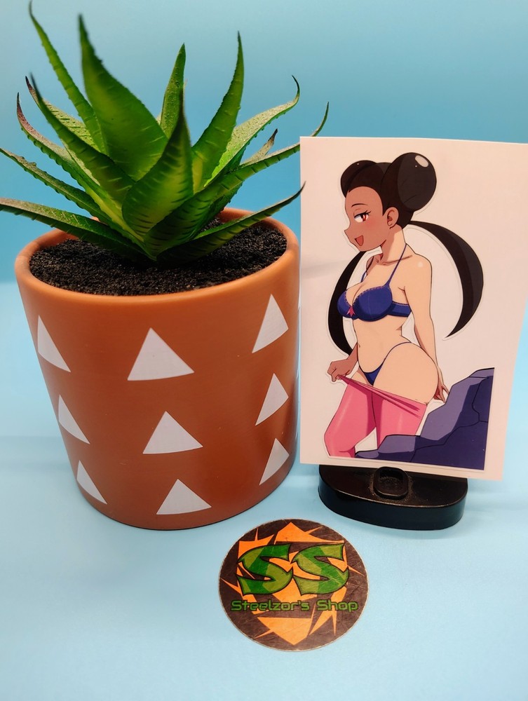 (4.5 Inches) – Female Trainer Roxanne (Stripping) Water-Resistant Vinyl Sticker