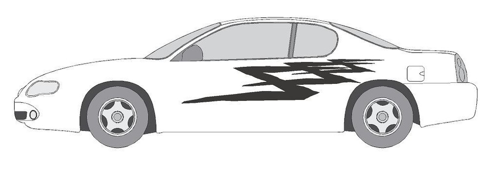 DECAL #A987 VINYL GRAPHIC AUTO SUV VEHICLE CROSS OVER MODERN TRUCK VAN CAR SEMI