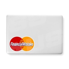 Financial Mistake MasterCard Style Parody Sticker Decal Bumper Funny Car Laptop