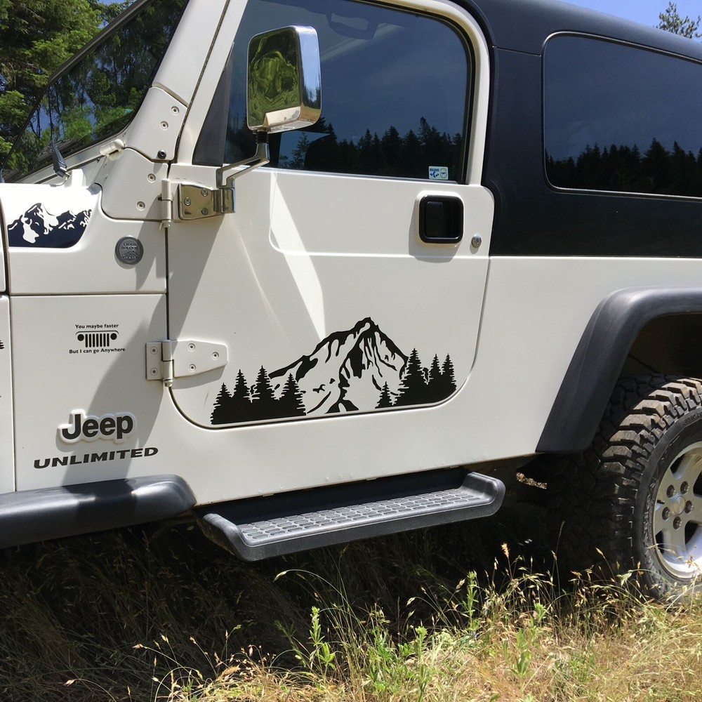 Tree Decal for Doors of TJ Jeep Wrangler (1997-2006)