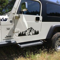 Tree Decal for Doors of TJ Jeep Wrangler (1997-2006)
