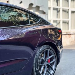 Metallic Midnight Purple Car Sticker Color Change Vinyl Film PET Bubble Free Wra