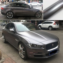 Air Release Pearl Metal Whole Car Wrap Sticker Satin Chrome Vinyl Tan Grey ABUS
