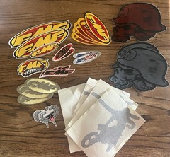 27 PCS FMF and METAL MULISHA MIXED LOT/stickers