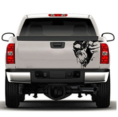 2Pcs Skull Sticker Decor Vinyl Graphic Decals For Car Body Tailgate Accessories