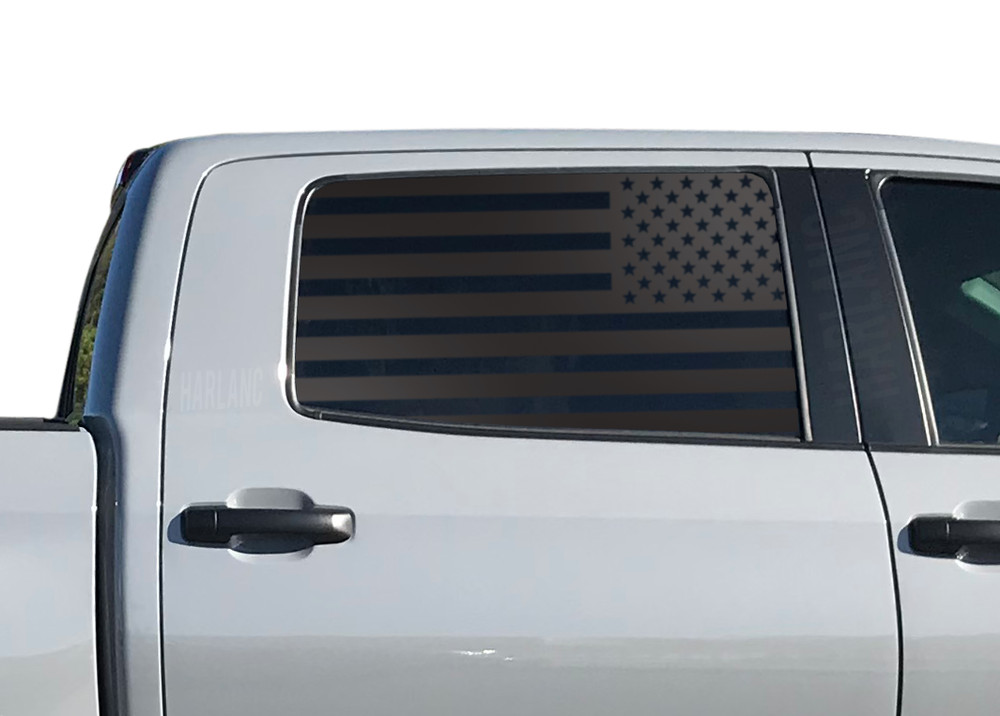USA Flag Decals Fits Toyota Tundra 2007-2021 Double Cab Crew Max TRD Pro TC4