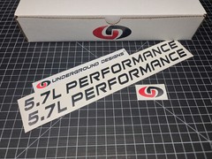 5.7L Performance Decals (2pk) Hood Stickers Fits 2005-09 Ram Charger Durango R/T