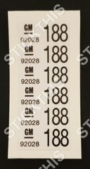 Suit Holden HSV Wire Harness Label – VL Body Loom Wagon 92028188