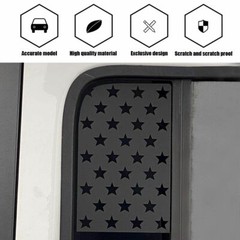 Black Side Small Window US Flag Decal Sticker For Jeep Wrangler JL JT Parts