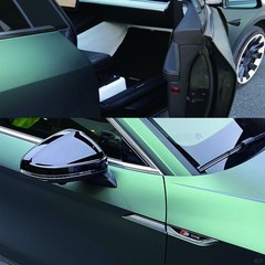5FTx50FT PET Matte Super Dark Green Self-Adhesive Air Release Vinyl Wrap