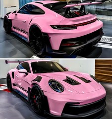 Crystal Pink Premium High Gloss Vinyl Film Wrap Sticker Decal Air Bubble Free