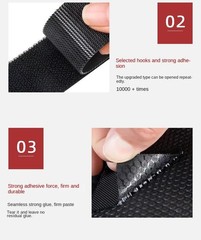 10/40 Self-Adhesive Hook & Loop Fastener Tape Extra Strong Carpet & Car Fixing