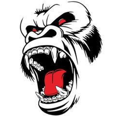 Horror Gorilla Graphics Vinyl Decals For Car Door Hood Body Side Decor Sticker