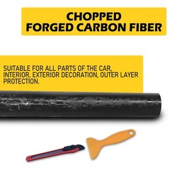 Gloss Forged Carbon Fiber CF Black Silver Gold Red Vinyl Car Wrap Sticker Decal