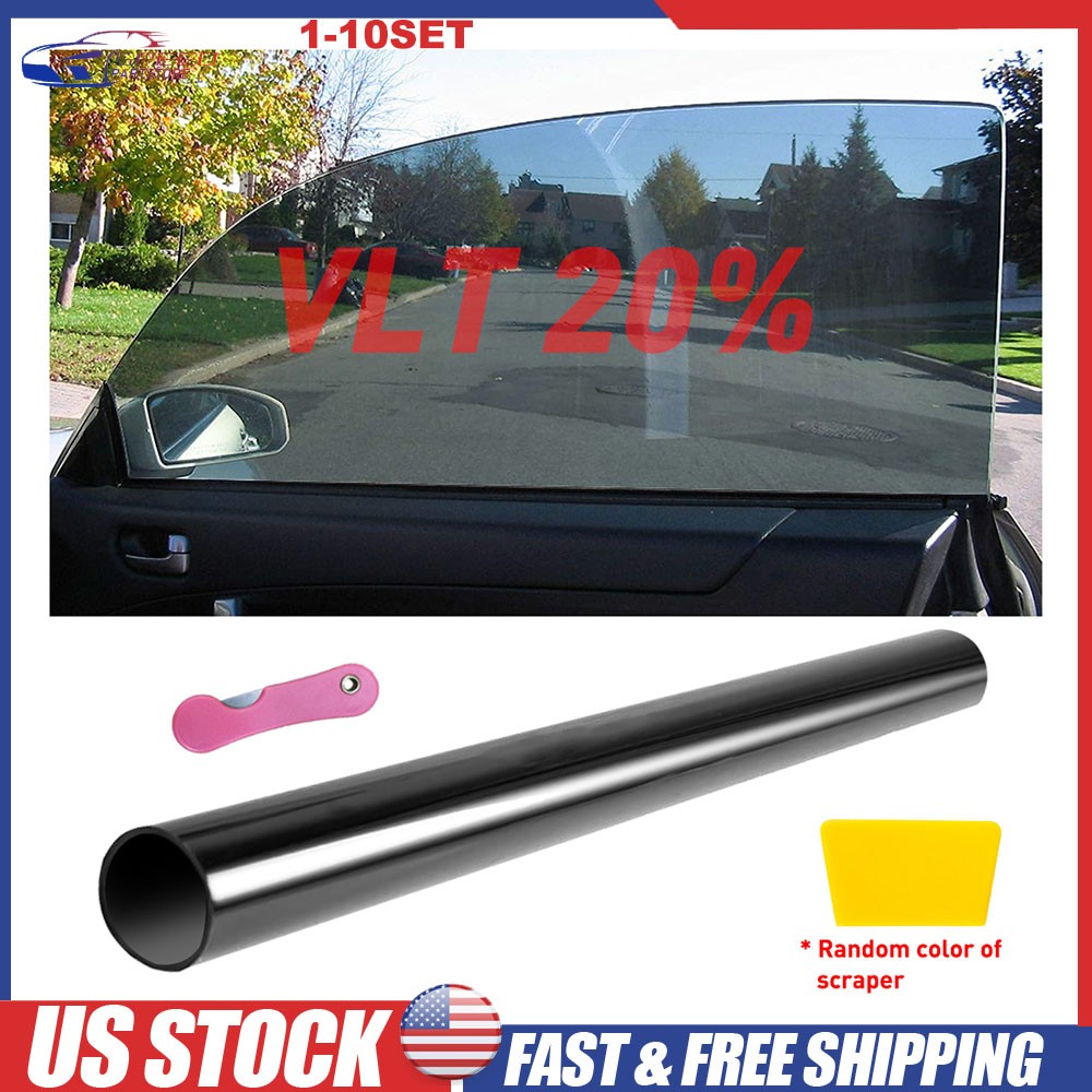 10ft Uncut Roll Window Tint Film 20″x10’ft Car Home Office Glass 20% VLT 1-10X