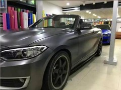 Whole Car Wrap 50FT x 5FT Metallic Satin Matte Chrome Dark Gray Vinyl Sticker US