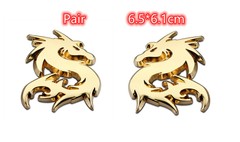 3D Metal Dragon China AutoCar Motorcycle Sticker Emblem Badge Fender Trunk Decal