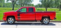 2016-2018 FLOW Chevy Silverado Special Edition Rally Racing Stripe Vinyl Graphic
