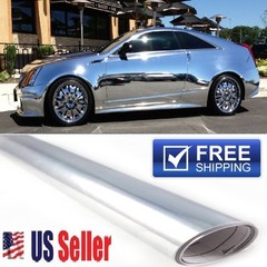 72″x60″ Chrome/Silver Vinyl Wrap Protector Film DIY Sticker “AIR BUBBLE FREE”