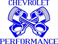 Chevrolet Performance in your choice of color 7″w x 5″h
