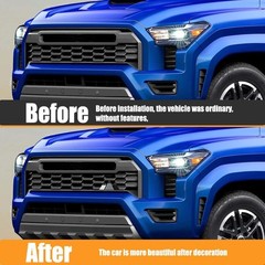 Universal Car Tri-Color Snow Mountain Grille Badge