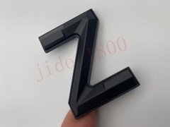 BLACK letters compatible with TOYOTA TUNDRA 2022 23 logo Front insert