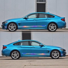 Car Long Stripe Graphics Racing Side Body Door Vinyl Decal Trim Colorful Sticker