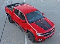 Hood Vinyl Graphics Kit 3M Racing Decals Stripe SUMMIT 2015-2022 Chevy Colorado