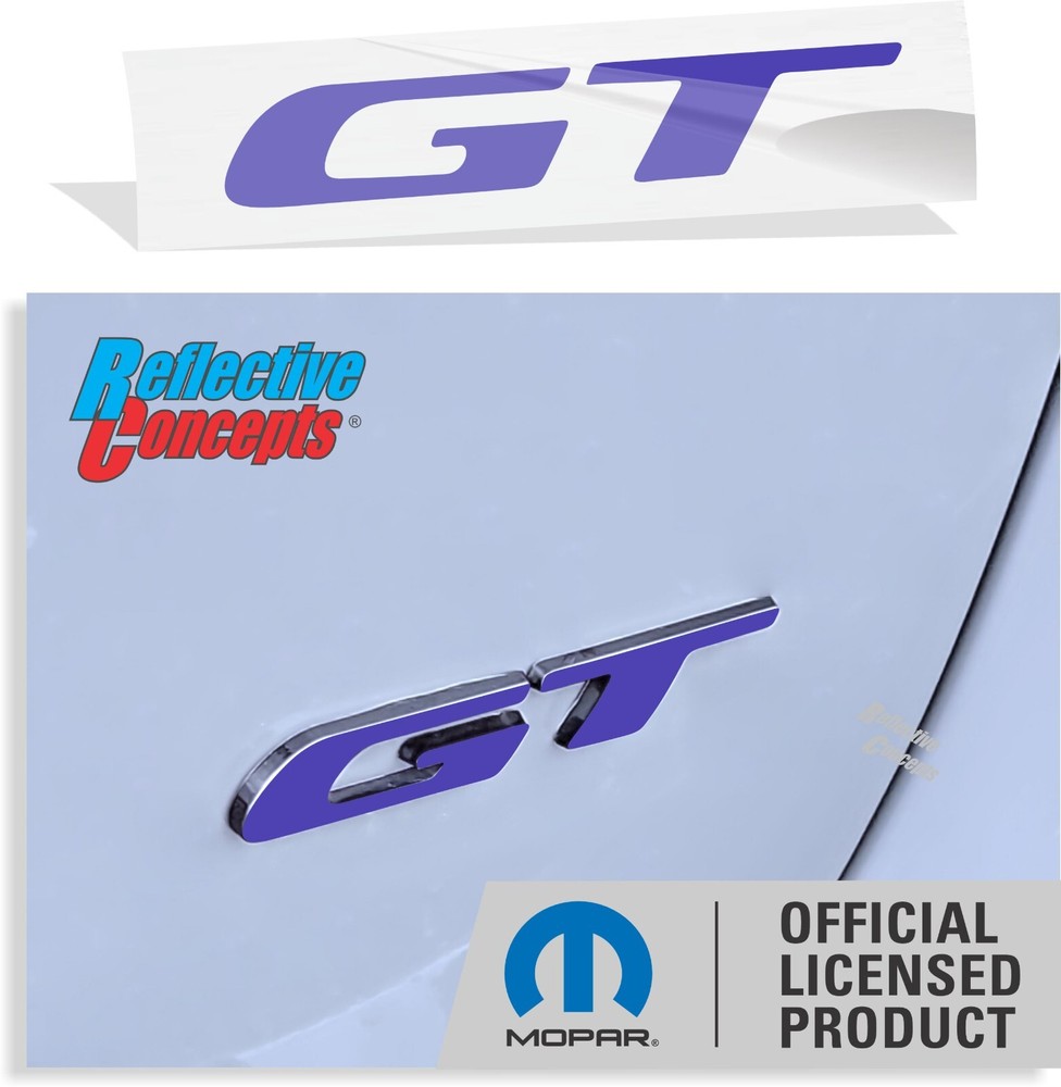 GT Emblem Overlay Decal Stickers (pair) – Dodge Charger GT
