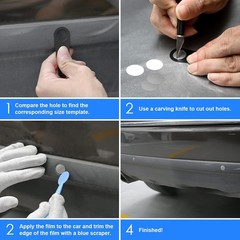 Precision Craft Cutting Tool Kit: 13-25mm Circle Templates for Car Wrapping