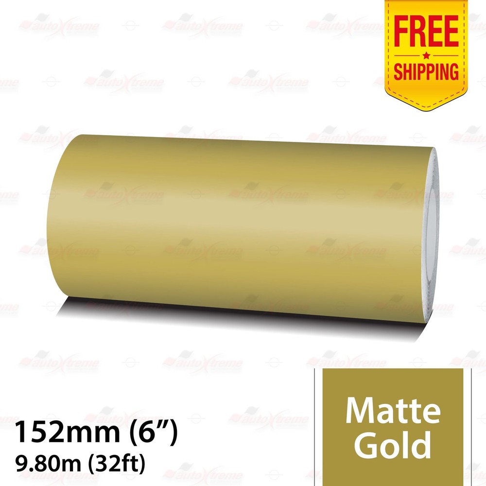 6″ 152mm PinStriping Pin Stripe Tape Body Styling Decal Vinyl Sticker MATTE GOLD