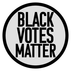 10-Pack BLACK VOTES MATTER Stickers – 1.5″x1.5″ Bumper Decals – Water-Resistant