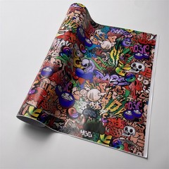 Car Bomb Wrap Sheet Decals Cartoon JDM Graffiti Vinyl Self-adhesive DIY Sticker