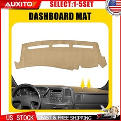 Beige Dash Cover Mat Dashboard Pad for Chevy Silverado 2500 Tahoe 2001-2006 1-5X