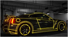 Yellow Reflective Body Stripe Vinyl Tape DIY Sticker Decal Self Adhesive 150Feet