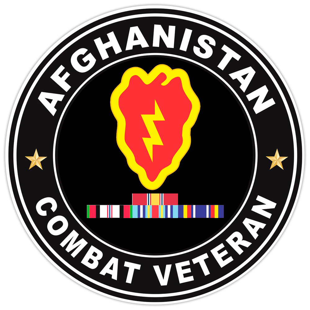 Afghanistan Combat Veteran Bumper Sticker Military Vinyl Soldier Decal 5″
