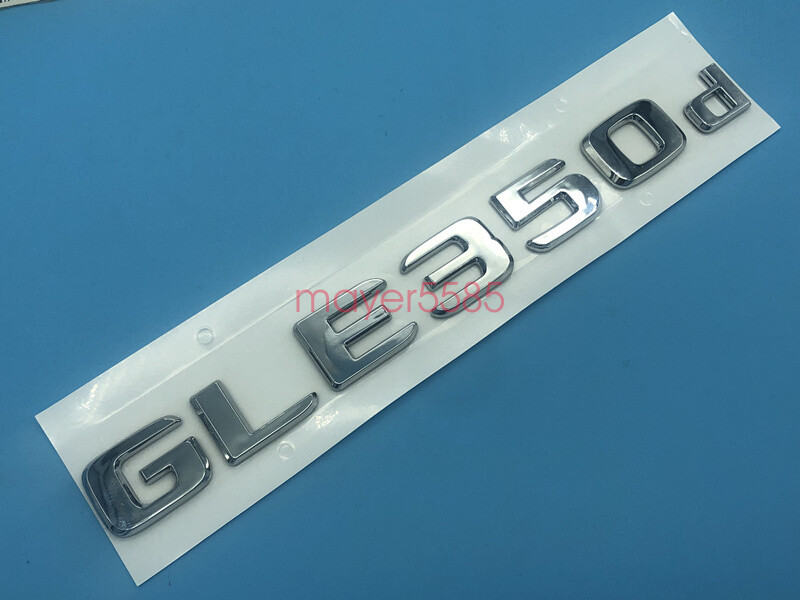 Chrome ” GLE350d ” Number Letters Rear Trunk Badge Emblem for Mercedes Benz GLE
