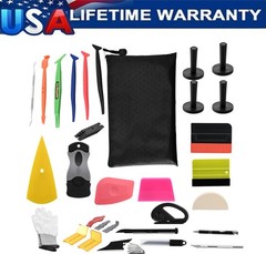 Car Wrap Tool Kit Vehicle Wrapping Tools Vinyl Wrap Kit with Felt Squeegee