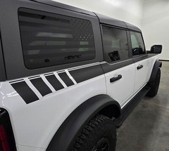 2021-2024 Ford Bronco Side Stripes W Pin – Vinyl Decals Graphics Stickers – Pair