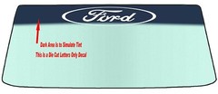 FITS FORD CUSTOM WINDSHIELD BANNER DIE CUT DECAL – APPLICATION TOOL INCLUDED