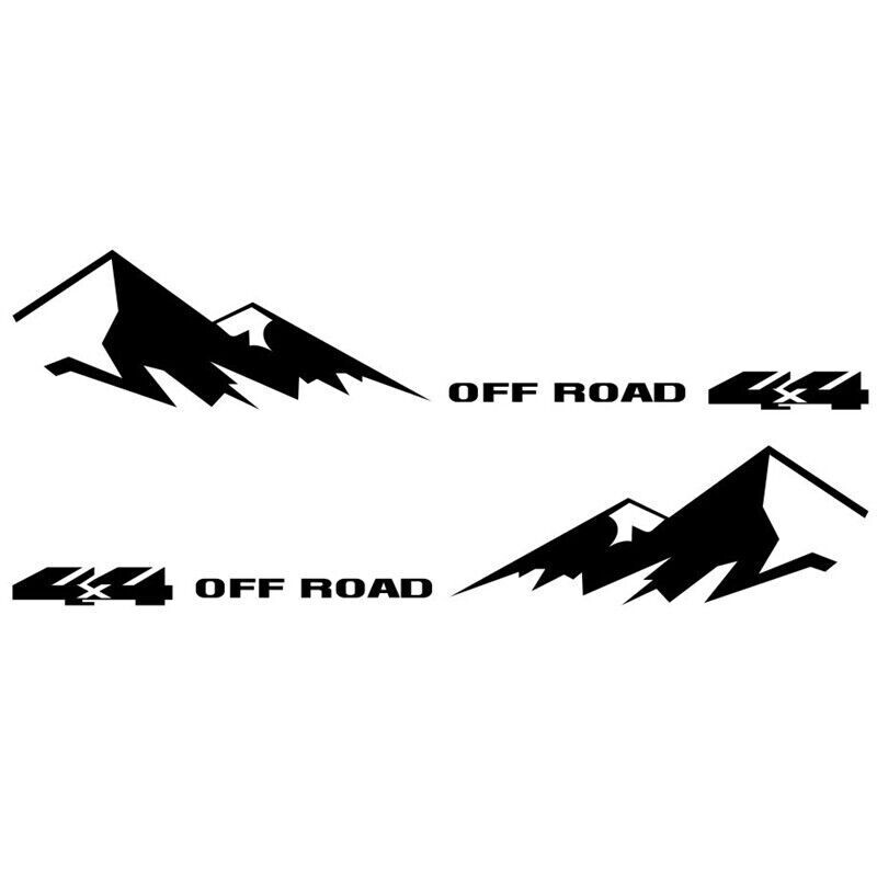 Car Side Body Stickers 4X4 Off Road Mountain Decals Vinyl DIY Trim For Truck SUV
