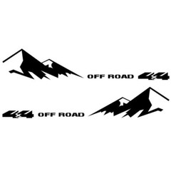 Car Side Body Stickers 4X4 Off Road Mountain Decals Vinyl DIY Trim For Truck SUV
