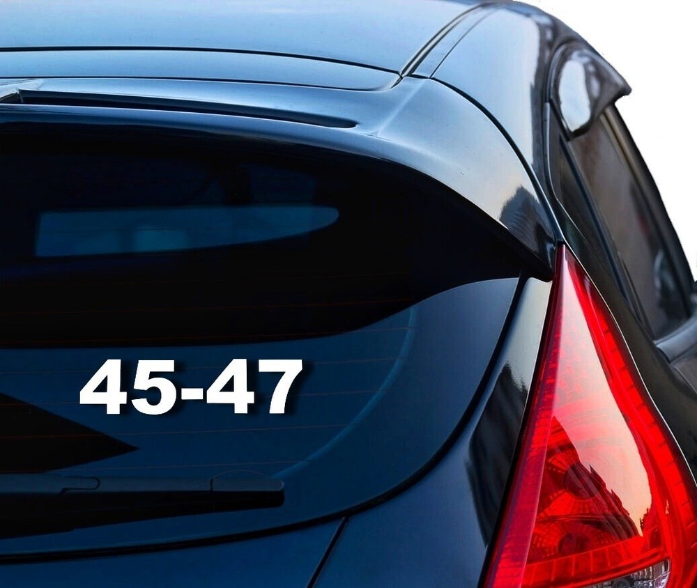 2 Pack – Trump 45-47 Decal Sticker, 4 x 1 inches, 6 Year Durability, Waterproof