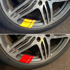Reflective Wheel Hash Mark Decals | 6 Highly Reflective Stickers| 8 Vivid Colors
