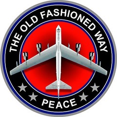 ProSticker 215.6 (One) 6″ Peace The Old Fashioned Way B-52 Bomber Plane Decal
