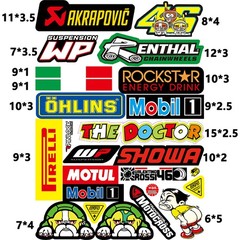 Lot 6 Mixed Stickers Motocross Motorcycle Car ATV Racing Dirt Bike Helmet Decals